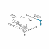 OEM Honda Fit End, Tie Rod Diagram - 53540-SLN-A01