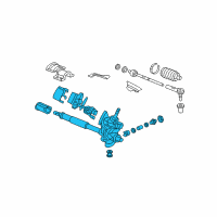 OEM Honda Fit Rack Assembly, Power Steering (Eps) Diagram - 53601-SLN-A17