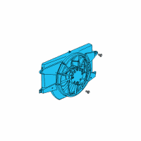 OEM Saturn Fan Shroud Diagram - 15939054