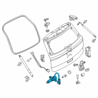 OEM Ford Police Interceptor Utility Lock Cylinder Assembly Diagram - FB5Z-5443262-B