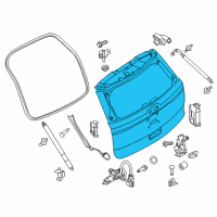 OEM 2018 Ford Police Interceptor Utility Lift Gate Diagram - FB5Z-7840010-A