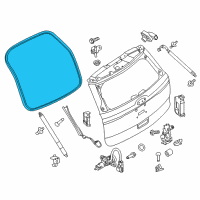 OEM Ford Explorer Weatherstrip Diagram - BB5Z-78404A06-C