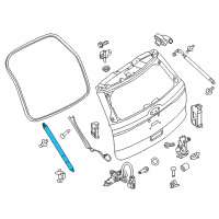 OEM 2016 Ford Explorer Support Cylinder Diagram - GB5Z-78406A10-A