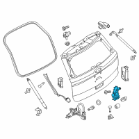 OEM Ford Latch Assembly Diagram - BB5Z-7843150-C