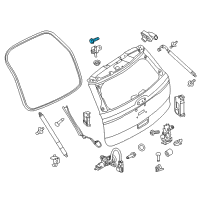 OEM 2017 Ford Police Interceptor Utility Hinge Bolt Diagram - -W718374-S439