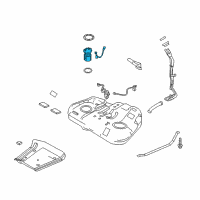 OEM 2013 Lincoln MKS Fuel Pump Diagram - DA5Z-9H307-H