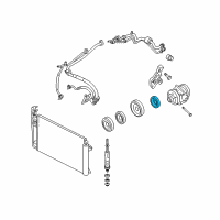 OEM 2007 Mercury Milan Clutch Coil Diagram - 6E5Z-19D798-AA