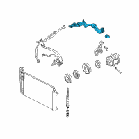 OEM Lincoln MKZ Evaporator Tube Diagram - AH6Z-19835-C