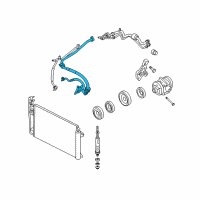 OEM 2008 Lincoln MKZ Hose & Tube Assembly Diagram - 7H6Z-19D734-B