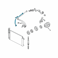 OEM 2009 Lincoln MKZ Pressure Line Diagram - 7H6Z-19835-A