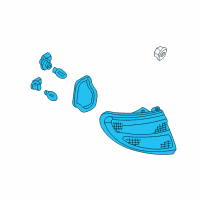 OEM Infiniti I30 Lamp Assembly-Rear Combination, LH Diagram - 26555-2Y086