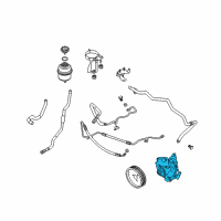 OEM BMW 550i Power Steering Pump Diagram - 32-41-6-762-158