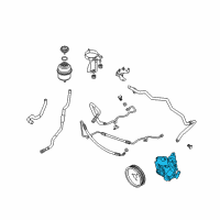 OEM 2010 BMW 650i Power Steering Pump Diagram - 32-41-6-762-158