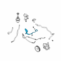 OEM 2004 BMW 645Ci Return Pipe Diagram - 32-41-6-767-637