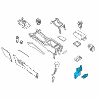 OEM 2018 Nissan Murano Console Assy-Rear Diagram - 96950-5AA5B