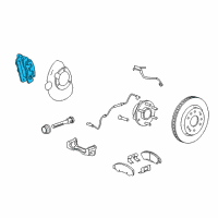 OEM Chevrolet Suburban Caliper Diagram - 23276878