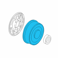 OEM 1994 Ford Bronco Hub & Drum Diagram - YL3Z-1V126-D