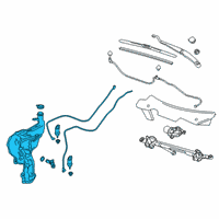 OEM 2019 Chevrolet Blazer Washer Reservoir Diagram - 84757867