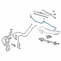 OEM Chevrolet Blazer Washer Hose Diagram - 84245113