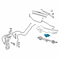 OEM 2019 GMC Acadia Front Motor Diagram - 23372086