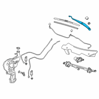 OEM 2022 Chevrolet Blazer Wiper Arm Diagram - 84335406