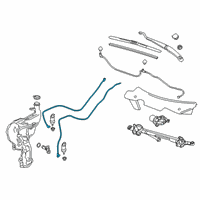 OEM 2020 Chevrolet Blazer Washer Hose Diagram - 84161282