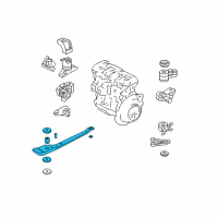 OEM 2004 Ford Escape Engine Support Diagram - YL8Z-6P094-BA