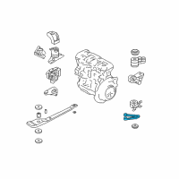 OEM 2001 Ford Escape Transmission Mount Bracket Diagram - YL8Z-6M007-BA