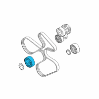 OEM 2010 BMW 335i Idler Pulley Diagram - 11-28-7-557-851