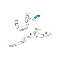 OEM 2007 Pontiac G6 Front Pipe Diagram - 22698319