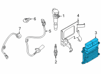 OEM 2021 Hyundai Santa Fe Electronic Control Unit Diagram - 39131-2MTC0