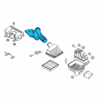 OEM Ford F-350 Super Duty Air Duct Diagram - BC3Z-9B659-B