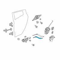 OEM Acura ZDX Cable, Rear Door Handle Diagram - 72631-SZN-A01