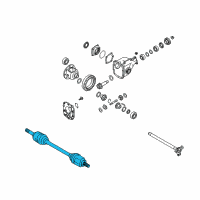 OEM Infiniti EX37 Shaft Front Drive Diagram - 39100-1BA0A