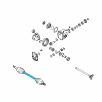 OEM Infiniti M35 Shaft-Front Drive, RH Diagram - 39204-1BA0A