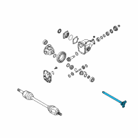 OEM Infiniti EX35 Shaft-Side Differential Diagram - 38231-JK500