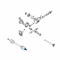 OEM Infiniti EX35 Joint Assy-Outer Diagram - 39711-64E00