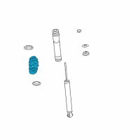 OEM Lexus HS250h Spring, Coil, Rear Diagram - 48231-75040