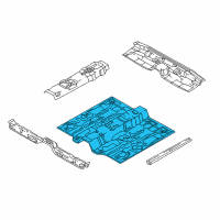 OEM Hyundai Elantra Panel-Center Floor Diagram - 65111-2D010