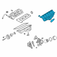 OEM BMW 535i Intake Manifold System Diagram - 11-61-7-576-911