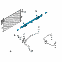 OEM 2018 Ford Police Interceptor Utility Auxiliary Cooler Diagram - FB5Z-7A095-H