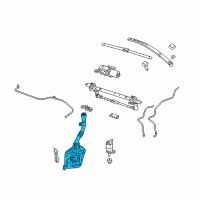 OEM 2017 Chevrolet Equinox Washer Reservoir Diagram - 84052133