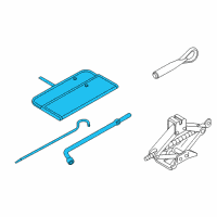 OEM 2012 Nissan Quest Tool Set Diagram - 99501-1JA1A