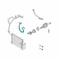 OEM 2009 Pontiac G3 Hose Asm, A/C Compressor Diagram - 96940408