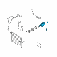 OEM 2011 Chevrolet Aveo5 Compressor Head Diagram - 95966587