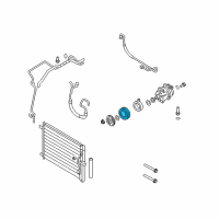 OEM 2011 Chevrolet Aveo5 Pulley Diagram - 96940406