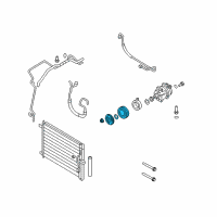 OEM 2009 Pontiac G3 Clutch Plate & Hub Assembly Diagram - 96940405