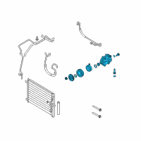 OEM Chevrolet Aveo5 Compressor Assembly Diagram - 95907421