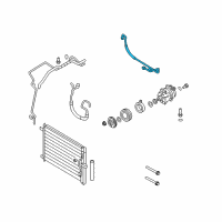 OEM 2010 Chevrolet Aveo5 AC Hose Diagram - 96802198