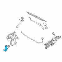 OEM 2019 Nissan Rogue Sport Pump Assy-Washer Diagram - 28920-EL00A